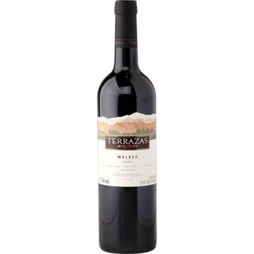Vinho Argentino Tinto Terrazas Altos Malbec 750ml