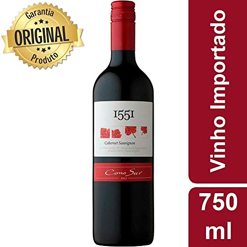 Vinho Chileno 1551 Cabernet Sauvignon Tinto Garrafa 750ml - Cono Sur