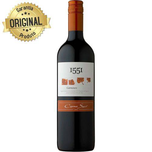 Tudo sobre 'Vinho Chileno 1551 Carménère Tinto Garrafa 750ml - Cono Sur'