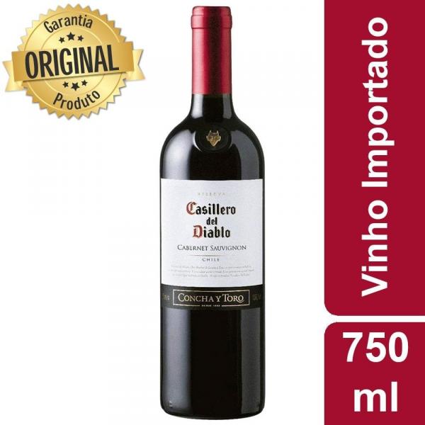 Vinho Chileno Casillero Del Diablo Cabernet Sauvignon Tinto Garrafa 750ml - Concha Y Toro