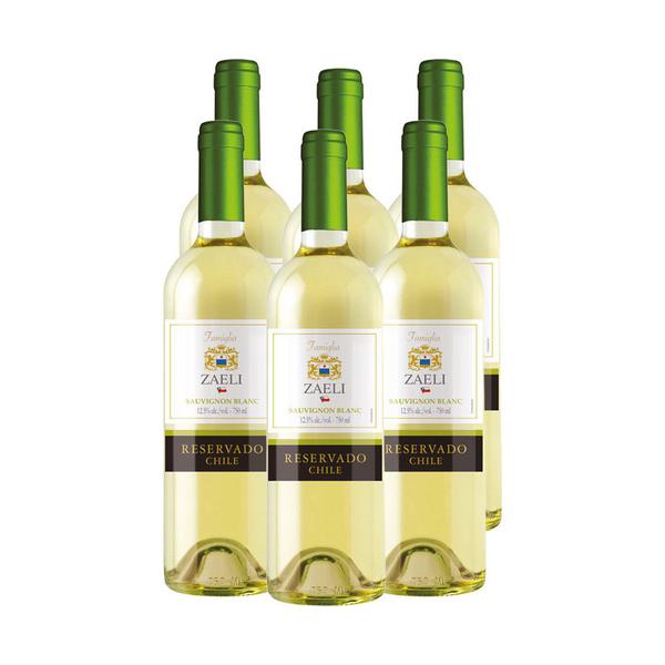 Vinho Chileno Sauvignon Blanc Reservado 750ml Kit 6un - Zaeli