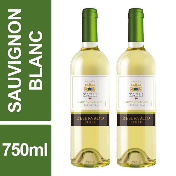 Vinho Chileno Sauvignon Blanc Reservado 750ml Kit 2un - Zaeli