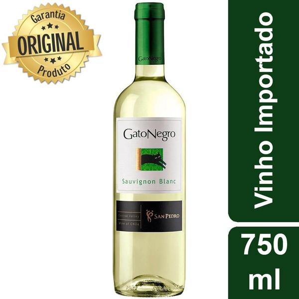 Vinho Chileno Tinto Sauvignon Blanc Garrafa 750ml - Gato Negro