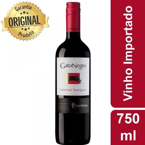 Vinho Chileno Tinto Seco Cabernet Sauvignon Garrafa 750ml - Gato Negro