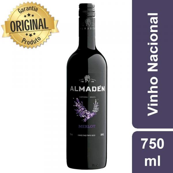 Vinho Nacional Tinto Seco Merlot Garrafa 750ml - Almadén
