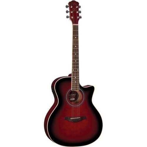 Violão Elétrico Aço Hofma Hma260 Rds Vermelho C Af