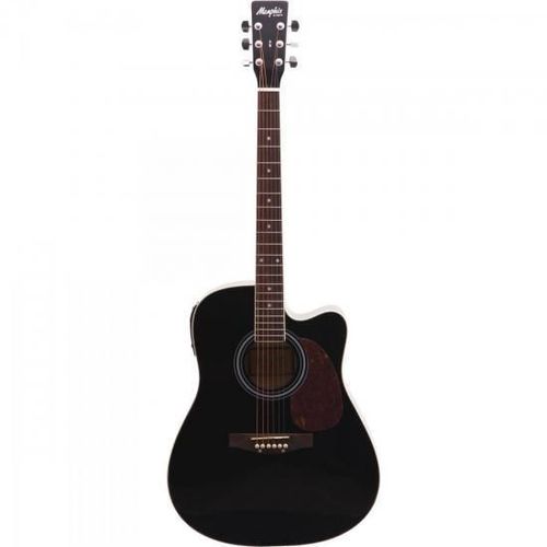 Violao Eletroacustico Folk Aco Md-18 Preto Memphis By Tagima