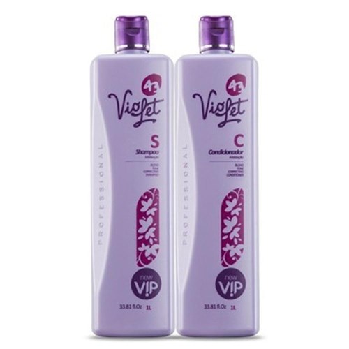 Vip Violet 43 Kit Matizador Profissional (1 Lt Shampoo + 1lt Condicionador)
