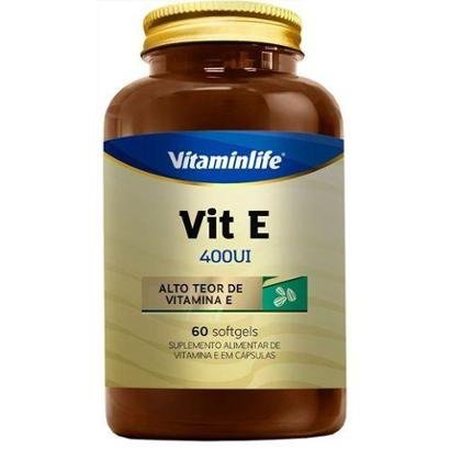 Vit e 400UI - 60 Softgels - Vitaminlife