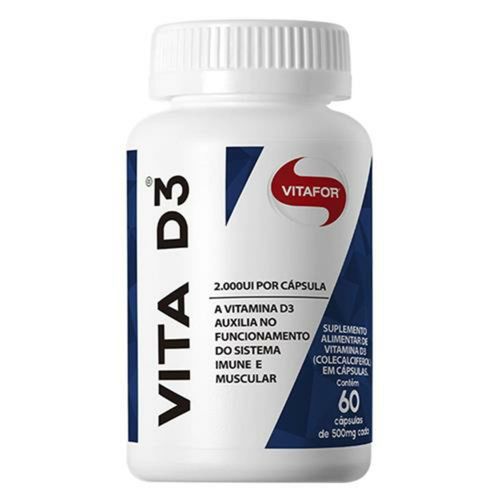 Vita D3 500mg 60 Cápsulas - Vitafor