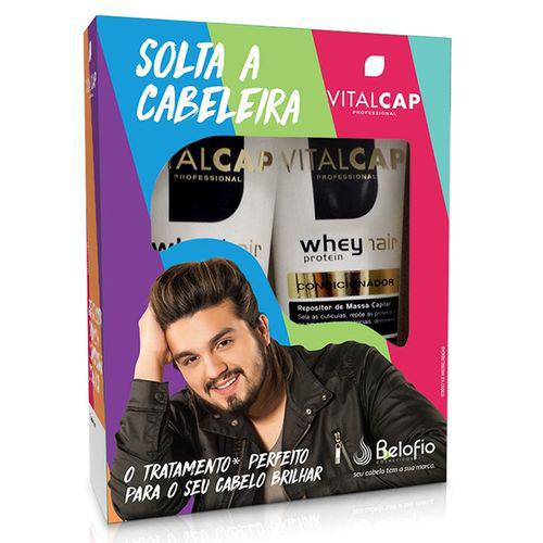Tudo sobre 'Vitalcap Solta a Cabeleira Kit Whey Proteín Hair Shampoo 240ml +condicionador 240ml'