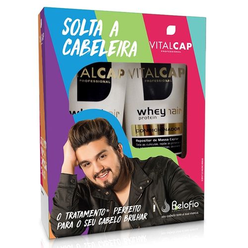 Vitalcap Solta a Cabeleira Kit Whey Proteín Hair Shampoo 240ml +condicionador 240ml