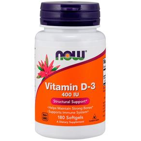 Vitamin D-3 400 Ui (180 Softgels) - Now Sports