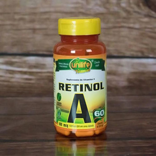 Vitamina a Retinol 60 Cápsulas 500 Mg Unilife