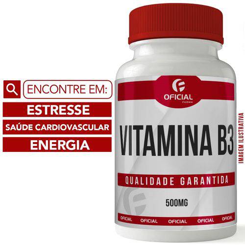 Vitamina B3 (niacina) 500mg 60 Cápsulas - Of