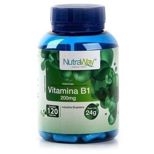 Tamanhos, Medidas e Dimensões do produto Vitamina B1 200mg 120 Capsulas Nutraway