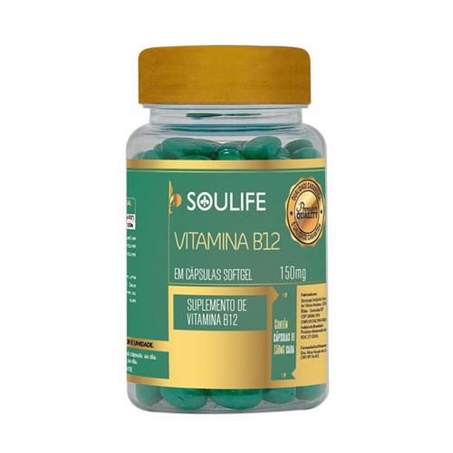 Vitamina B12 250Mg - 30 Cáps - Soulife