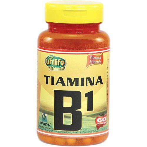 Vitamina B1 60 Cápsulas 500mg Tiamina - Unilife