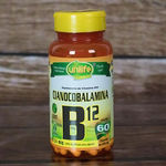 Vitamina B12 Cianocobalamina 60 Cápsulas 450 Mg Unilife