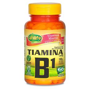 Vitamina B1 Tiamina - 60 Cápsulas - 500mg - Unilife