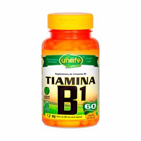 Vitamina B1 Tiamina Unilife - 60 Cápsulas 500mg