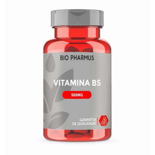 Vitamina B5 (ácido Pantotênico) 500mg 60 Cápsulas
