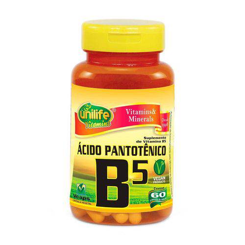 Vitamina B5 Ácido Pantotênico 60 Capsulas
