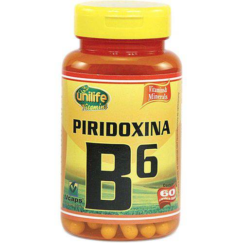 Vitamina B6 60 Cápsulas 500mg Piridoxina - Unilife