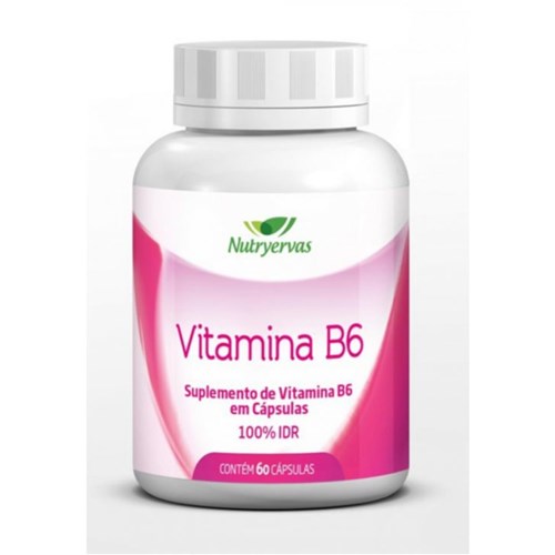 Vitamina B6 Nutryervas 60 Cáps / 240mg