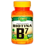 Vitamina B7 Biotina 500mg 60 cápsulas Unilife