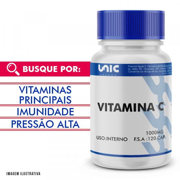 Vitamina C 1000mg 120 Doses - Unicpharma