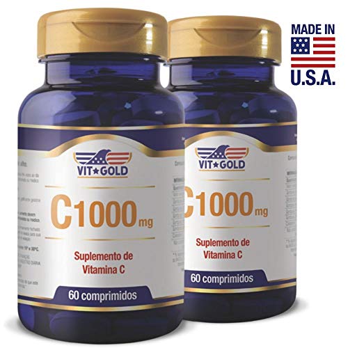 Tudo sobre 'Vitamina C 1000mg Kit 02 Unidades Vitgold 60 Comprimidos'