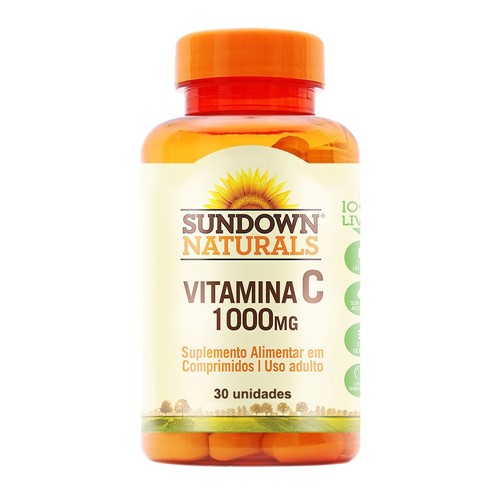 Vitamina C 1000mg Sundown Naturals com 30 Comprimidos