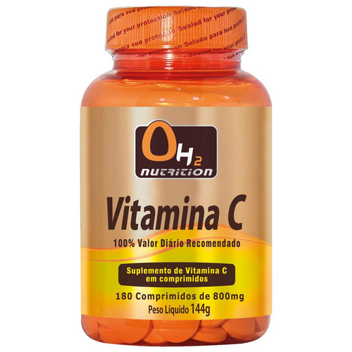 Vitamina C - 180 Comprimidos - Oh2 Nutrition