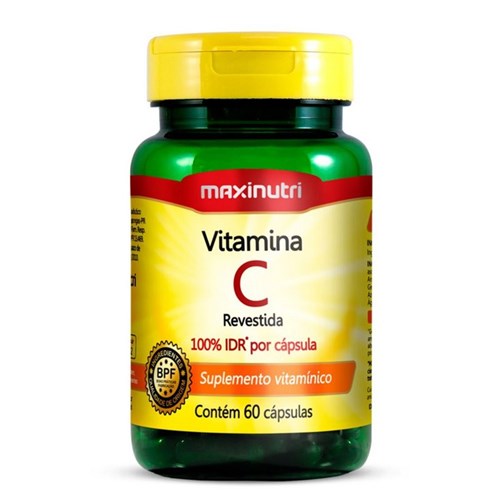 Vitamina C - 60 Cápsulas - Maxinutri
