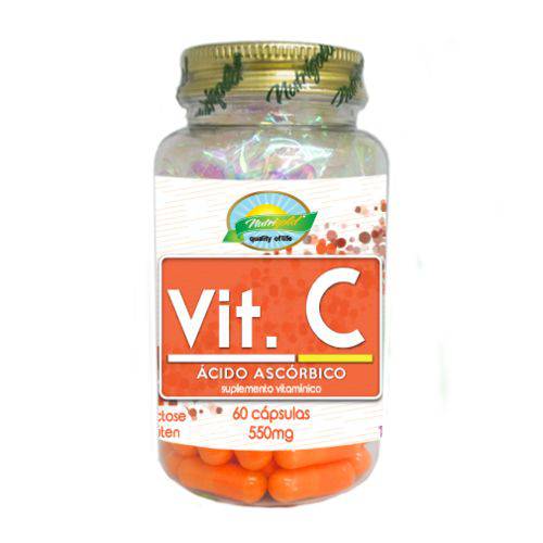 Vitamina C (ácido Ascórbico) - Pote com 60 Cápsulas 550mg