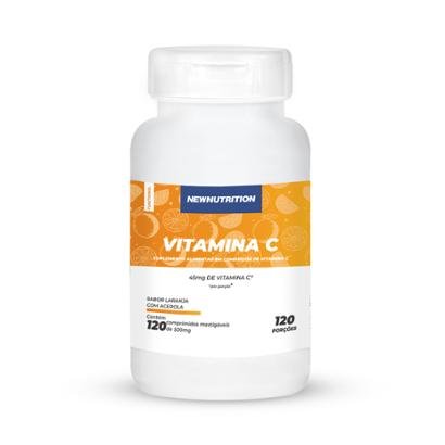 Vitamina C Mastigável 120 Tabletes NewNutrition