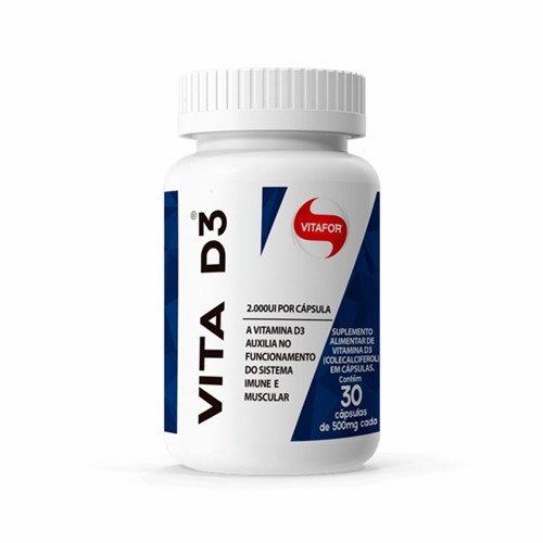 Vitamina D3 30 Caps - Vitafor