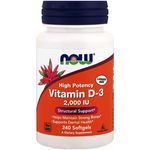 Vitamina D-3 2000 UI 240 Softgels Now Foods