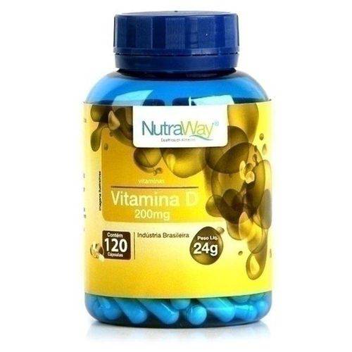 Tamanhos, Medidas e Dimensões do produto Vitamina D 200mg 120 Capsulas Nutraway