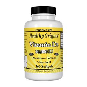 Vitamina D3 10.000 Iu Healthy Origins - 360 Softgels