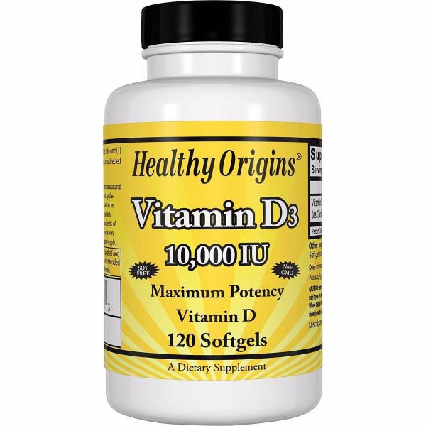 Vitamina D3 10.000 UI 120 Softgels - Healthy Origins