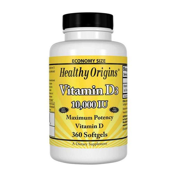 Vitamina D3 10.000 UI 360 Softgels - Healthy Origins