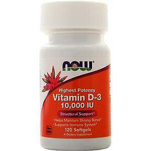Vitamina D3 10.000 Ui Now Foods 120 Softgels