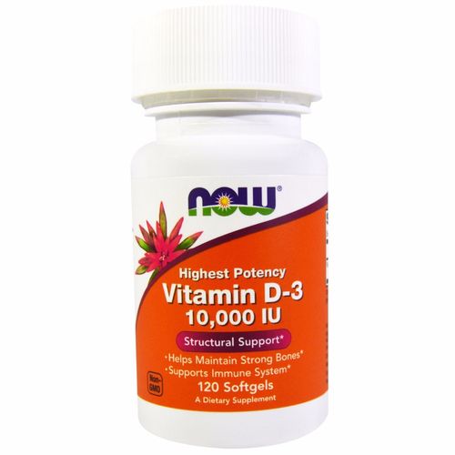 Vitamina D3 10.000 UI Now Foods 120 Softgels