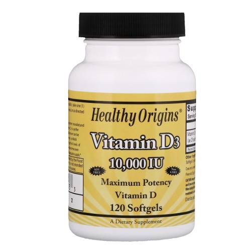 Vitamina D3 10,000ui 120 Softgels Healthy Origins