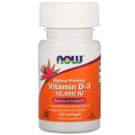 Vitamina D3 10000iu - 120 Softgels - Now Foods - Importado