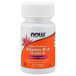 Vitamina D-3 10000iu (120 Softgels) - Now Foods