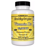Vitamina D3 10000ui 360caps Healthy Origins Importada E U A