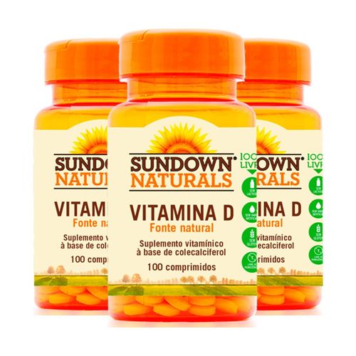 Vitamina D 400 UI - 3 Un de 100 Comprimidos - Sundown